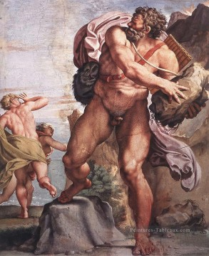Le Cyclope Polyphemus Baroque Annibale Carracci Peinture à l'huile